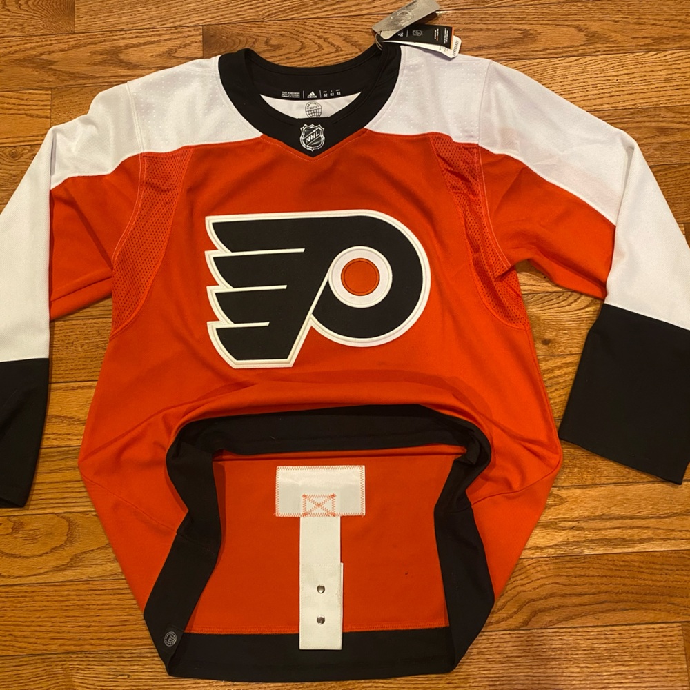 New Philadelphia Flyers Adidas Primegreen Home Jersey Size 52 NWT